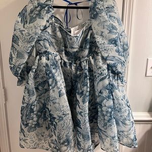 Selkie Louie Toile Puff Dress
